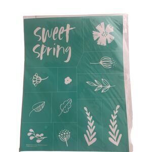 NWT Sweet Spring Chalk Couture 8.5 x 11  Reusable Transfer